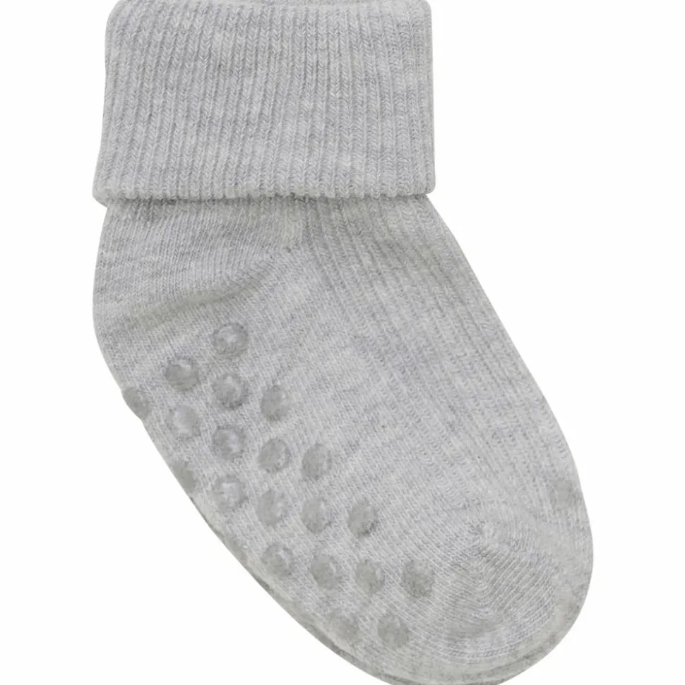 Minymo Baby Strømper - Light Grey Melange