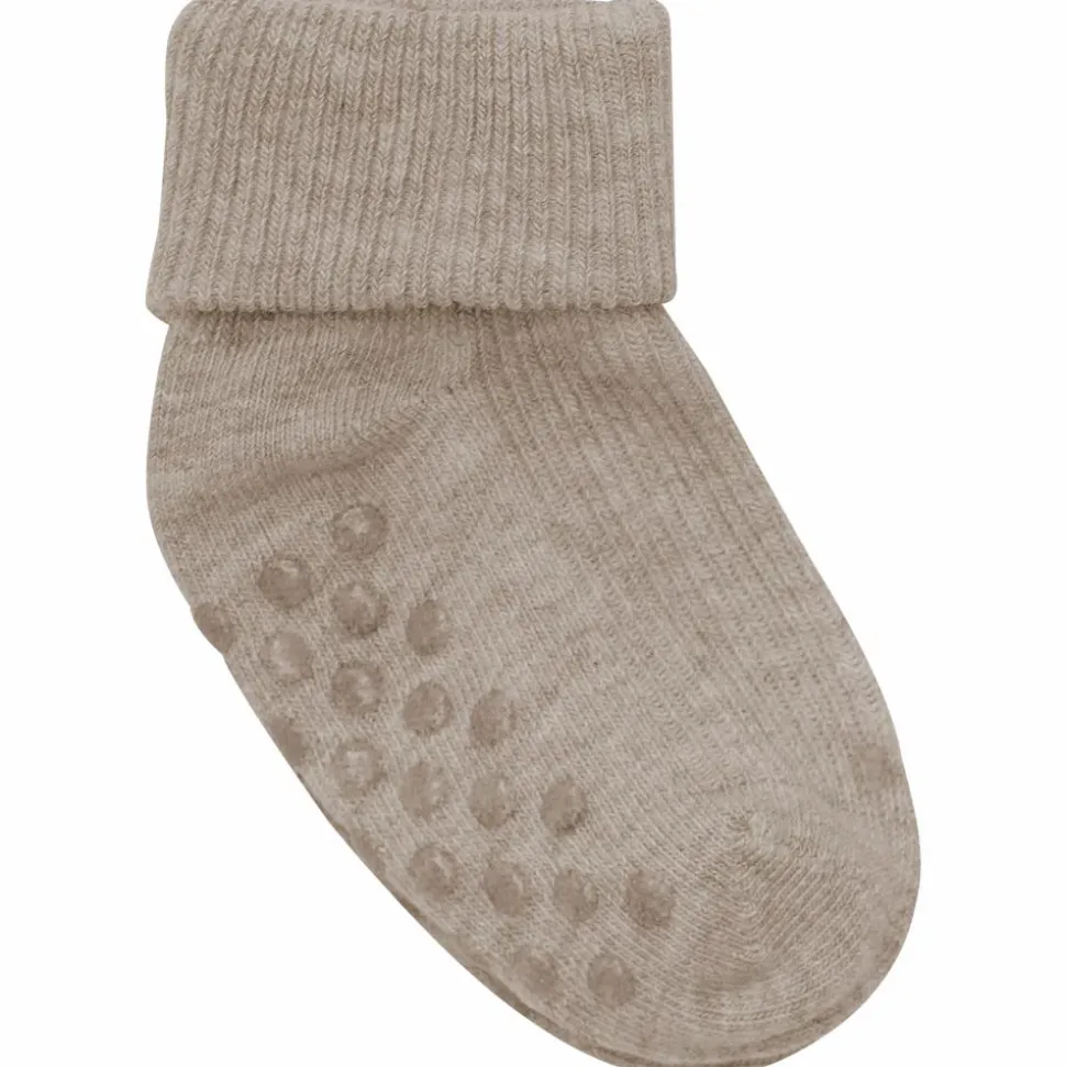 Minymo Baby Strømper - Silver Mink Melange