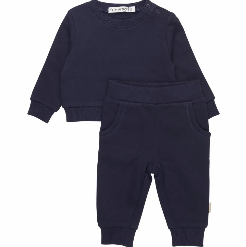 Minymo Baby Sweatsæt - Dark Navy