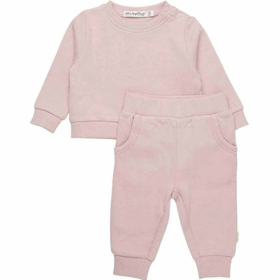 Minymo Baby Sweatsæt - Violet Ice