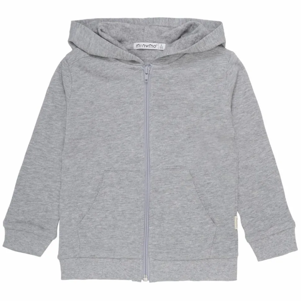 Minymo Børne Hættetrøje - Grey Melange
