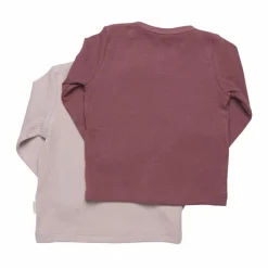 Minymo Børne Langærmet t-shirt i økologisk bomuld - Violet Ice