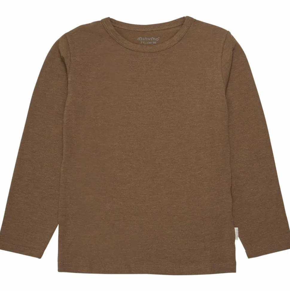 Minymo Børne Langærmet t-shirt - Toffee