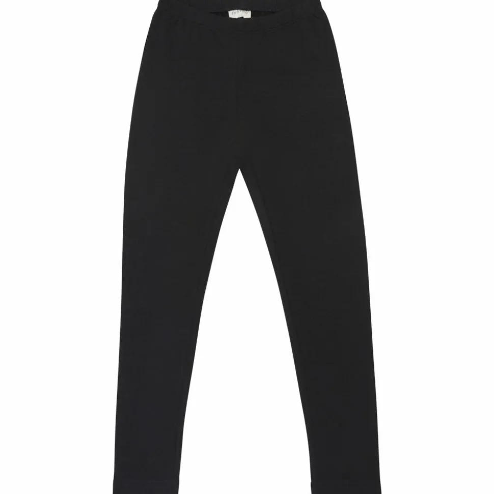 Minymo Børne Leggings - Anthacite Black