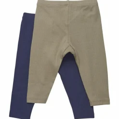 Minymo Børne Leggings i økologisk bomuld - Dark Navy