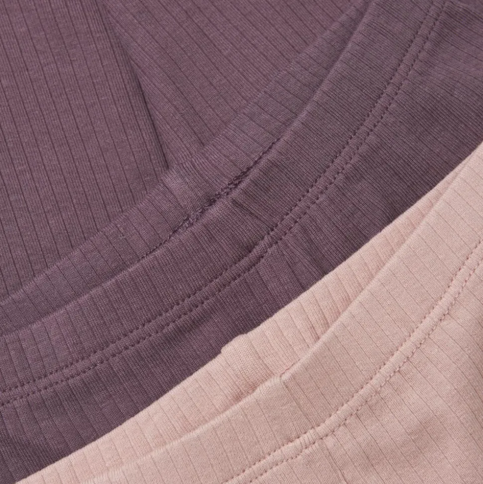 Minymo Børne Leggings i økologisk bomuld - Misty Rose