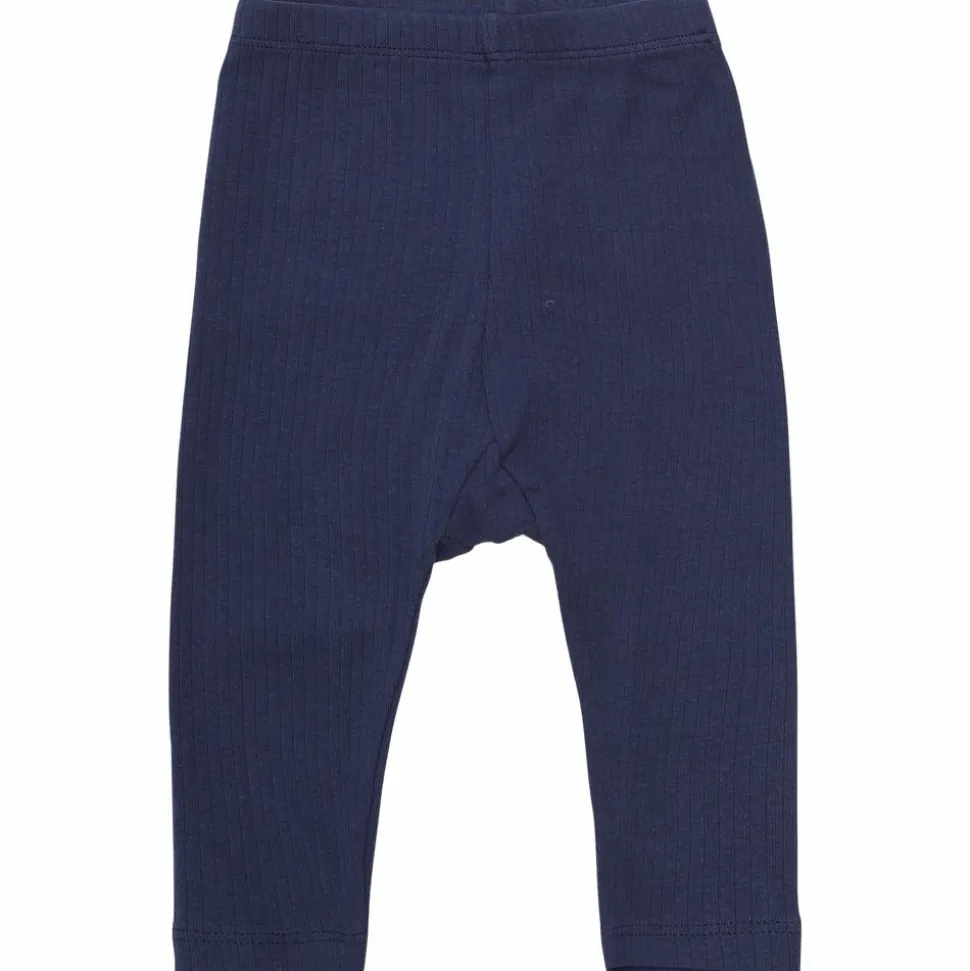 Minymo Børne Leggings i økologisk bomuld - Goblin Blue