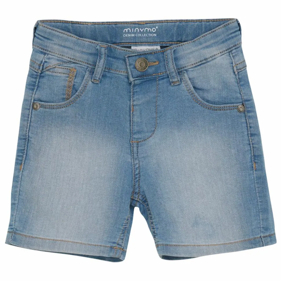 Minymo Børne Shorts i økologisk bomuld - Light Dusty Blue