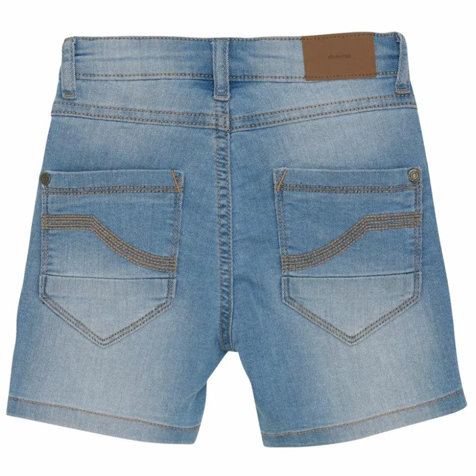 Minymo Børne Shorts i økologisk bomuld - Light Dusty Blue