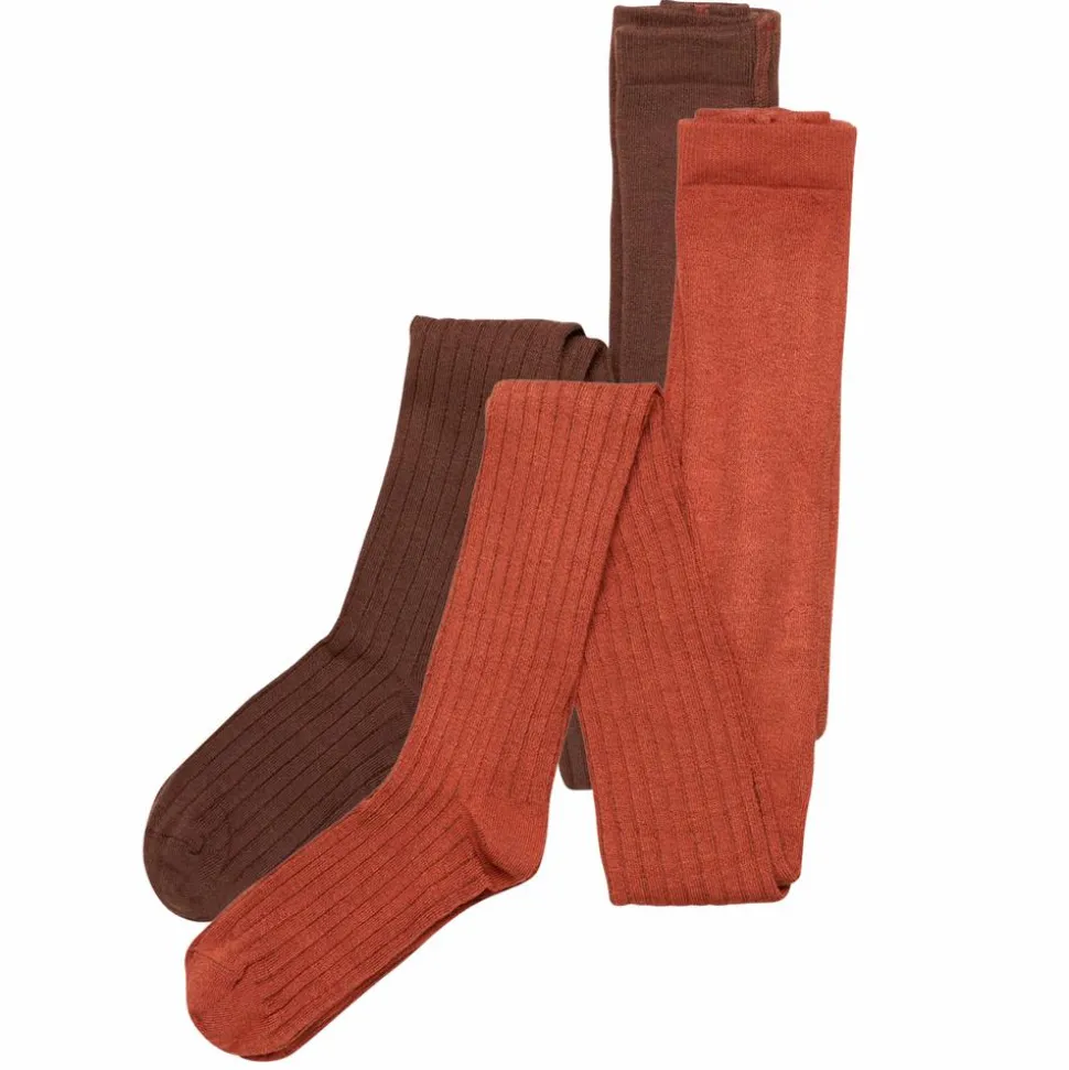 Minymo Børne Strømpebukser - Cocoa Brown