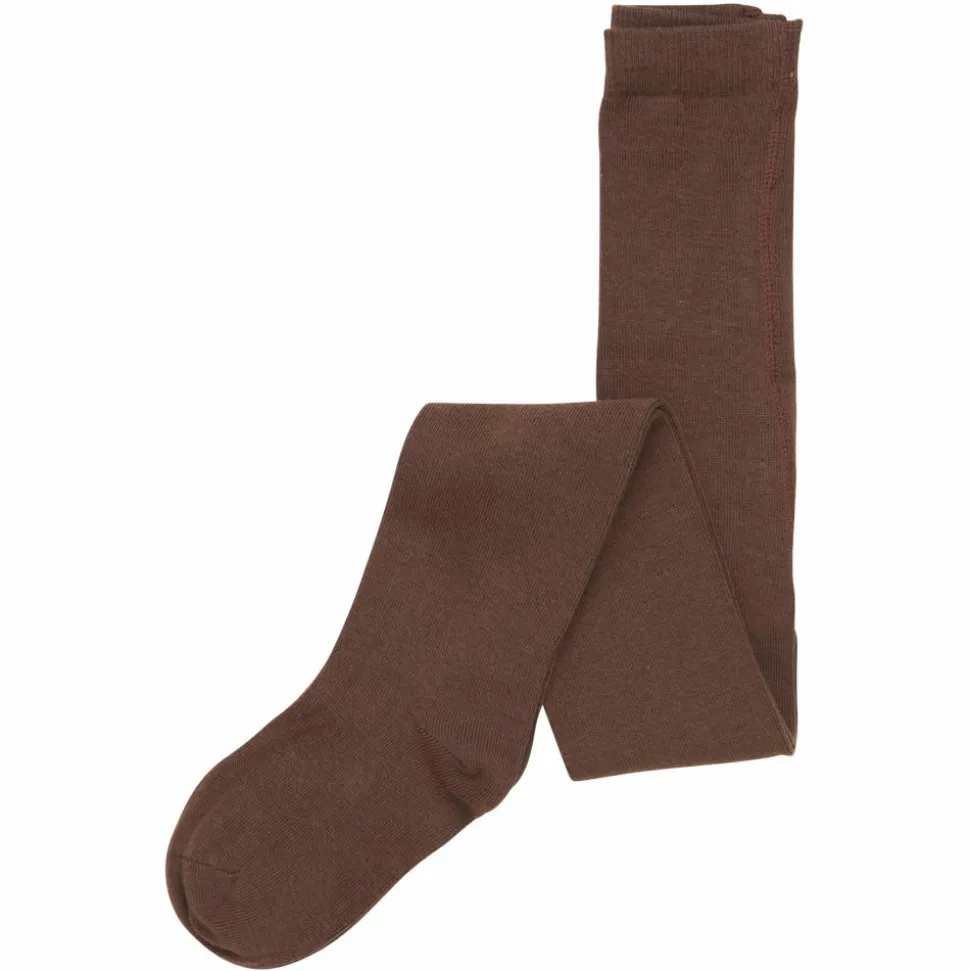 Minymo Børne Strømpebukser - Cocoa Brown