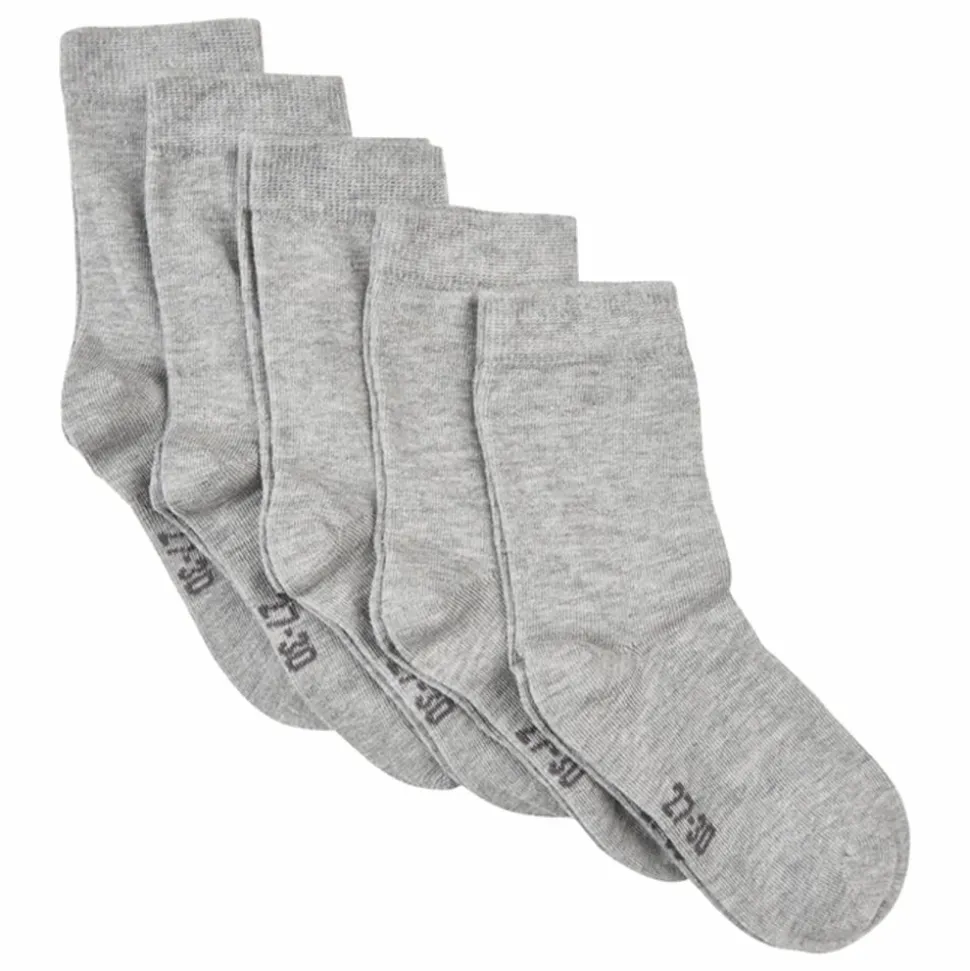 Minymo Børne Strømper - Light Grey Melange