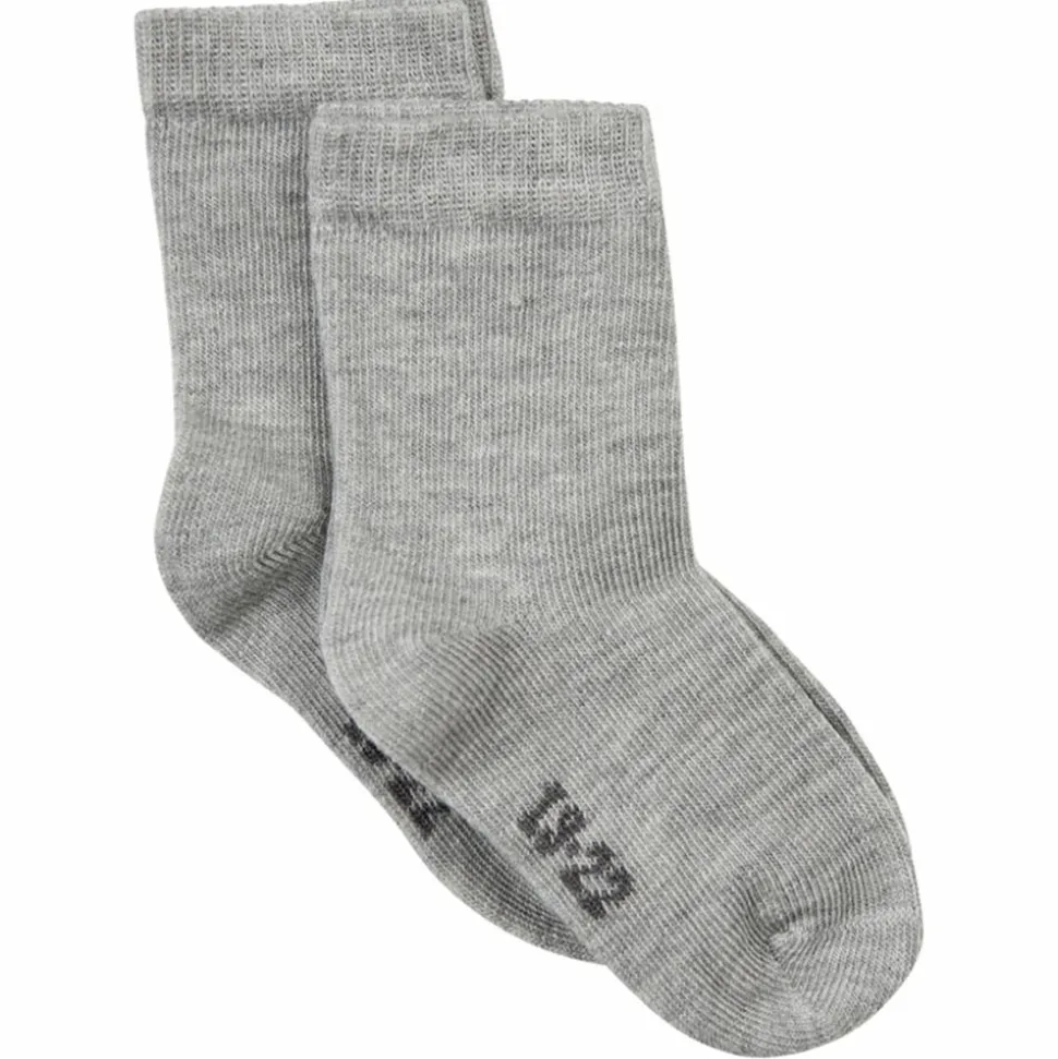 Minymo Børne Strømper - Light Grey Melange
