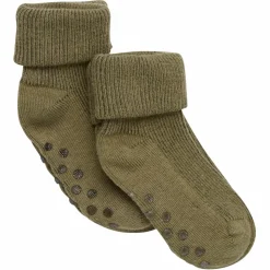 Minymo Børne Strømper m. non-slip - Dried Herb