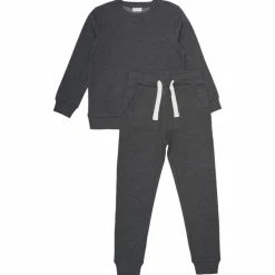 Minymo Børne Sweatsæt - Dark Gray melange