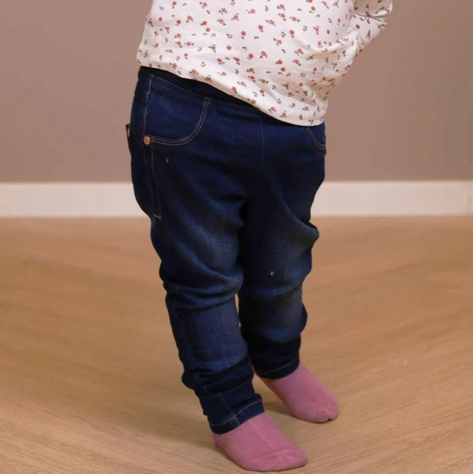 Minymo Pige Jeans i økologisk bomuld - Dark Blue Denim