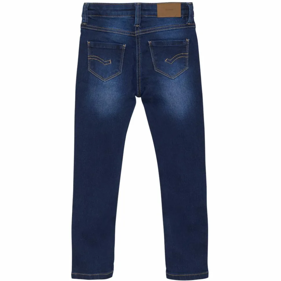Minymo Pige Jeans i økologisk bomuld - Dark Blue Denim