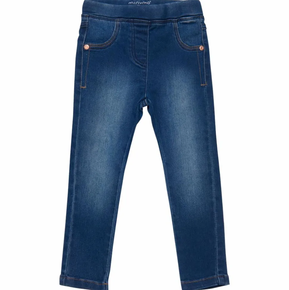 Minymo Pige Jeggings i økologisk bomuld - Denim