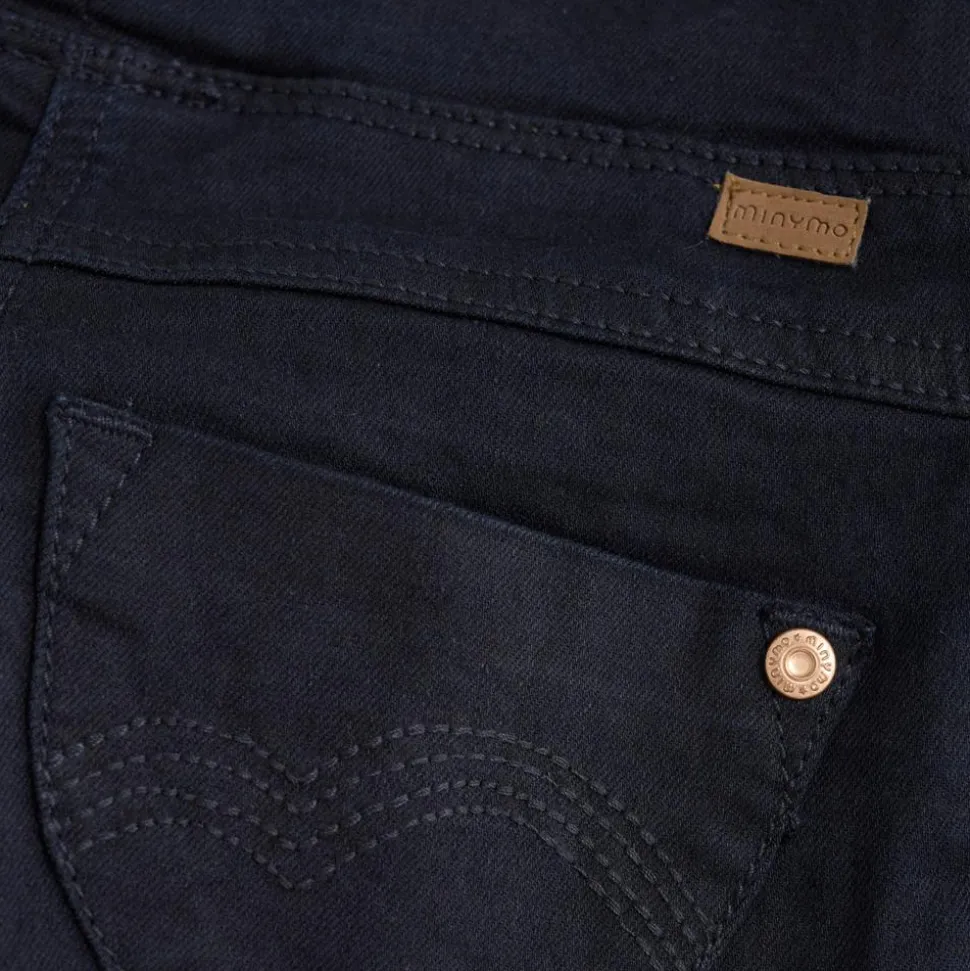Minymo Pige Jeggings i økologisk bomuld - Blue Night