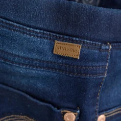 Minymo Pige Jeggings i økologisk bomuld - Dark Blue Denim