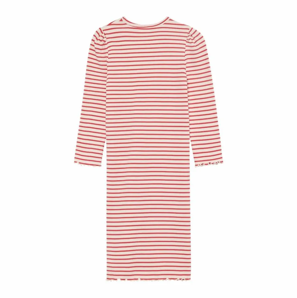 Minymo Pige Kjole i økologisk bomuld - Spiced Coral