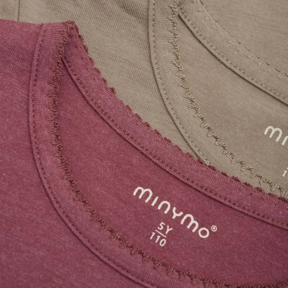 Minymo Pige Langærmet t-shirt - Apple Butter