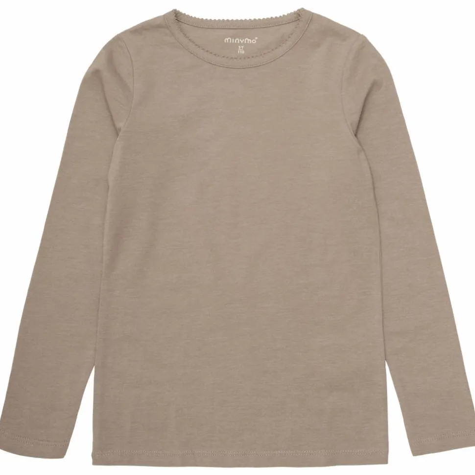 Minymo Pige Langærmet t-shirt - Apple Butter