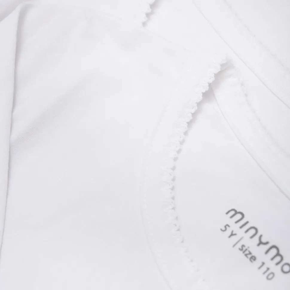 Minymo Pige Langærmet t-shirt - White