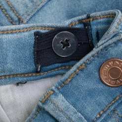 Minymo Pige Shorts i økologisk bomuld - Light dusty blue