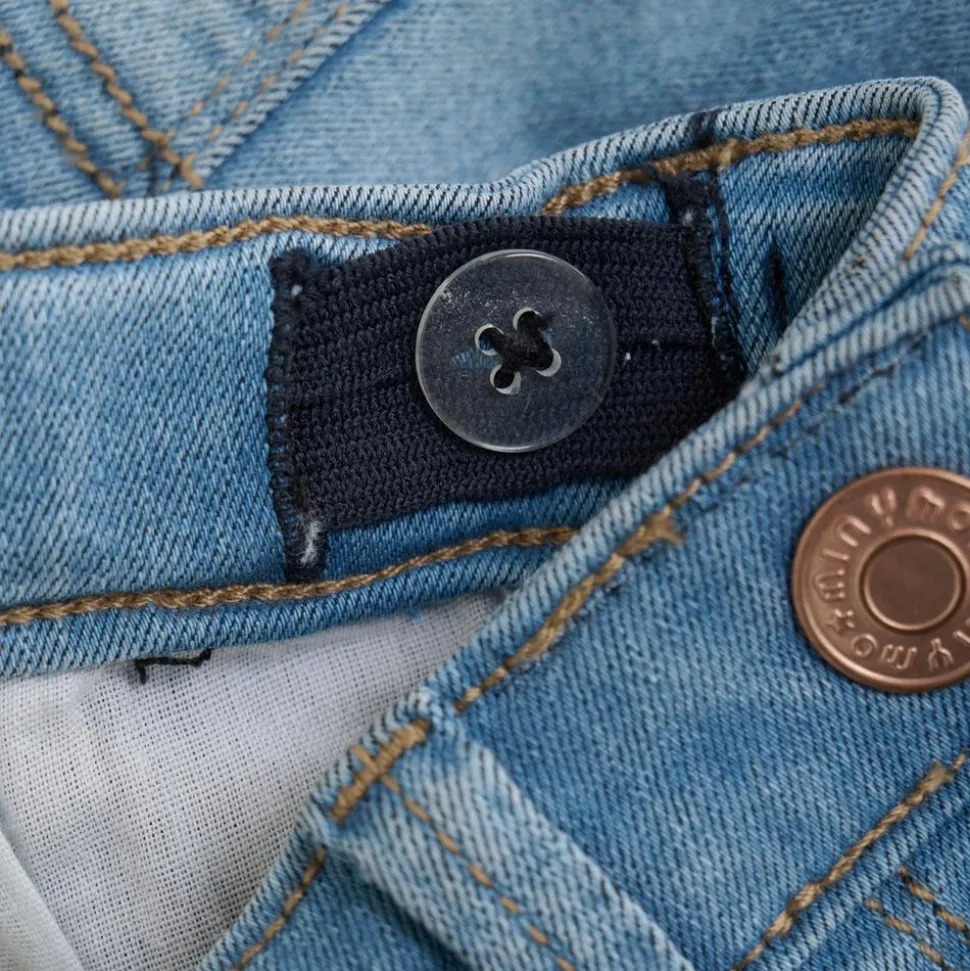 Minymo Pige Shorts i økologisk bomuld - Light dusty blue