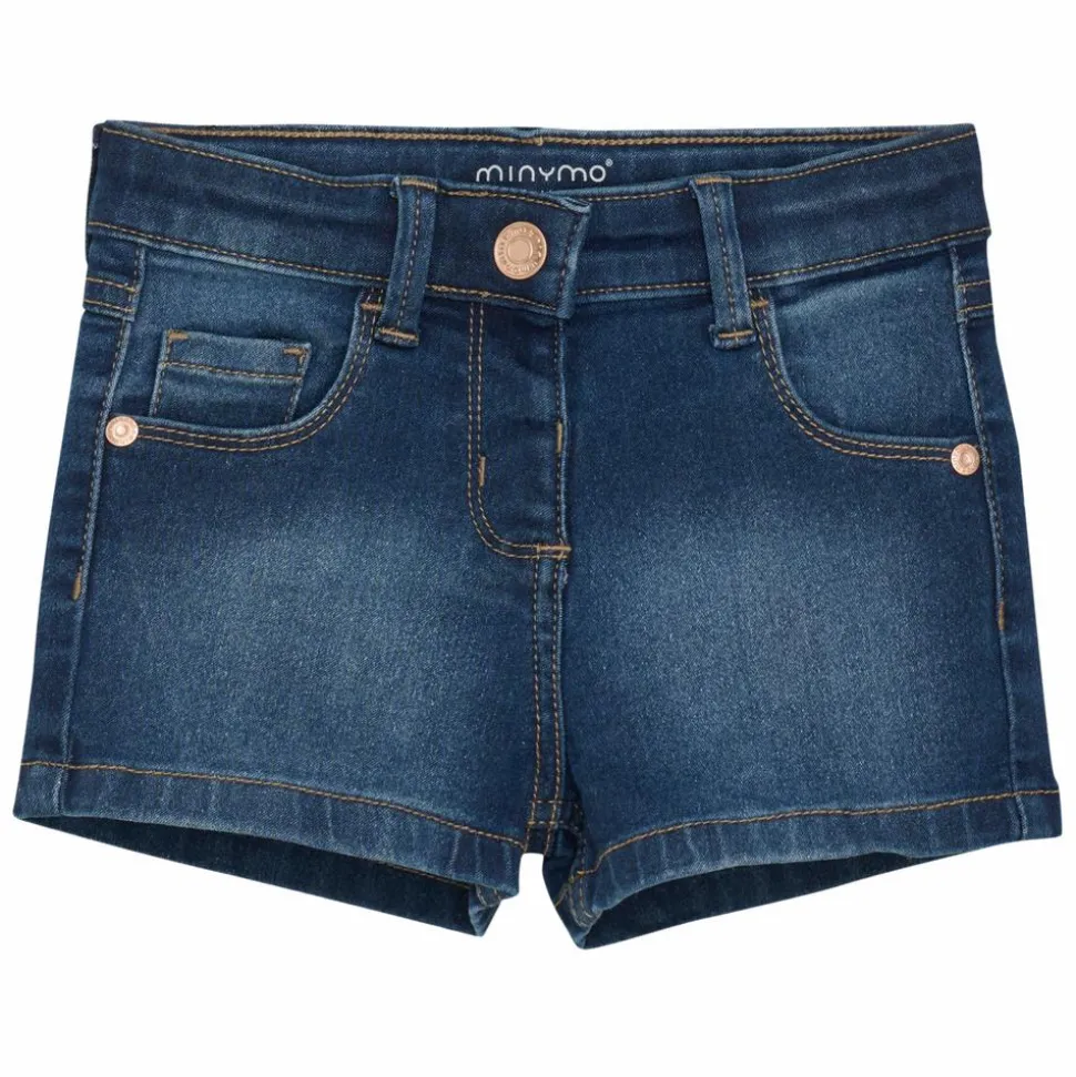 Minymo Pige Shorts i økologisk bomuld - Denim