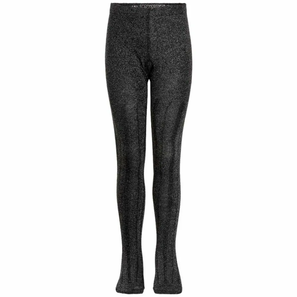 Minymo Pige Strømpebukser m. glimmer - Black