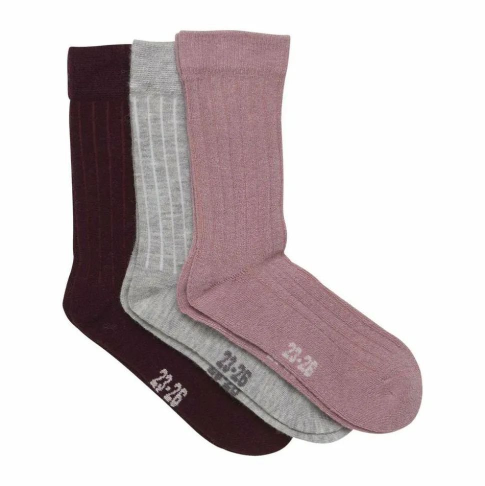 Minymo Pige Strømper i uldmix - Burnished Lilac