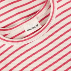 Minymo Pige T-shirt i økologisk bomuld - Spiced Coral