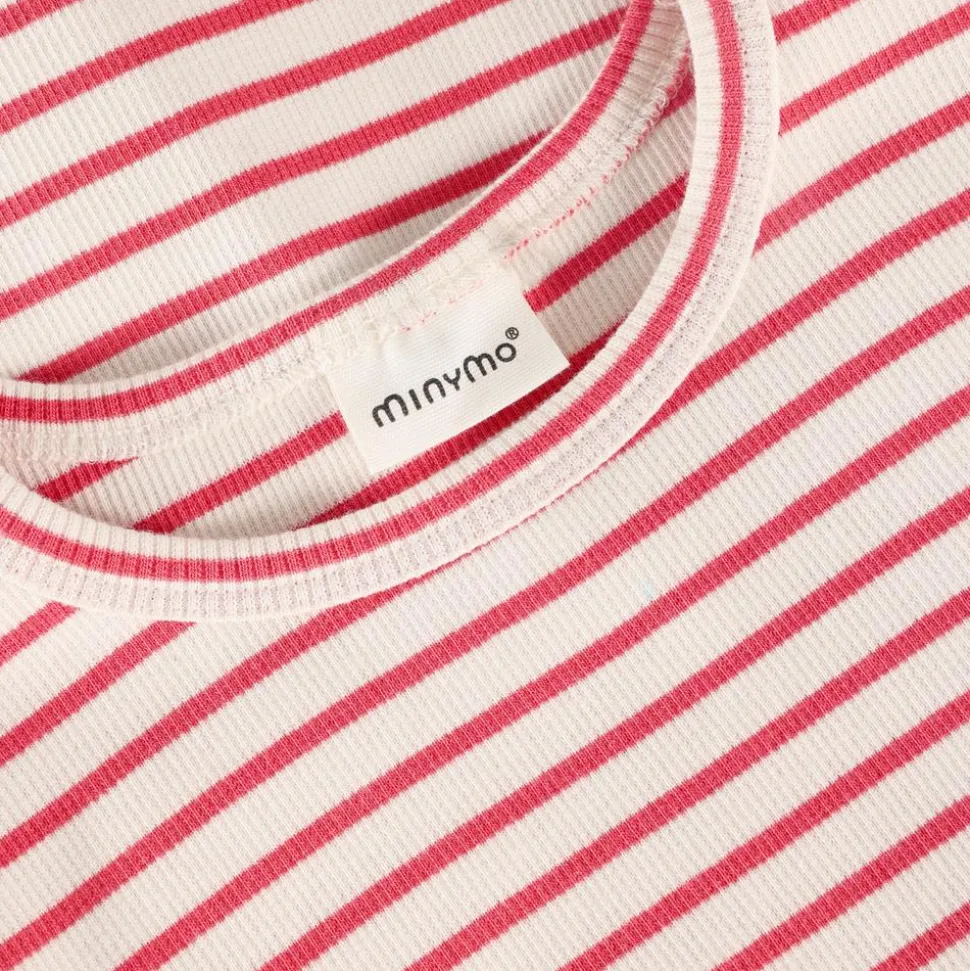 Minymo Pige T-shirt i økologisk bomuld - Spiced Coral
