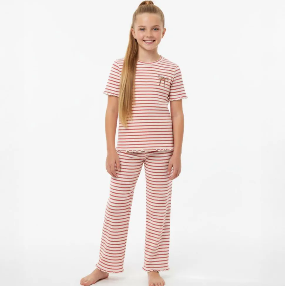 Minymo Pige T-shirt i økologisk bomuld - Spiced Coral