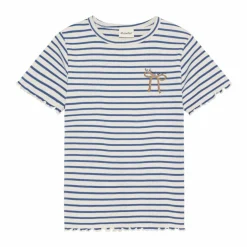 Minymo Pige T-shirt i økologisk bomuld - Dutch Blue