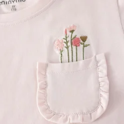 Minymo Pige T-shirt i økologisk bomuld - Delicacy