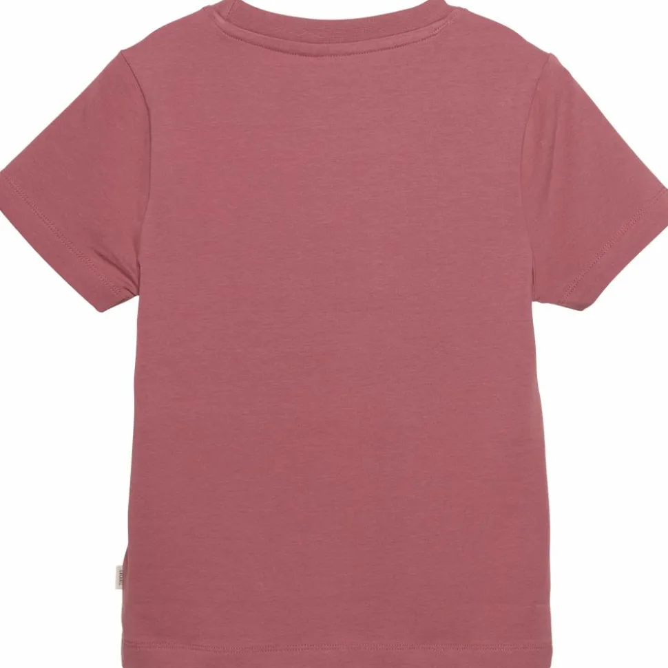Minymo Traktor Pige T-shirt i økologisk bomuld - Deco Rose