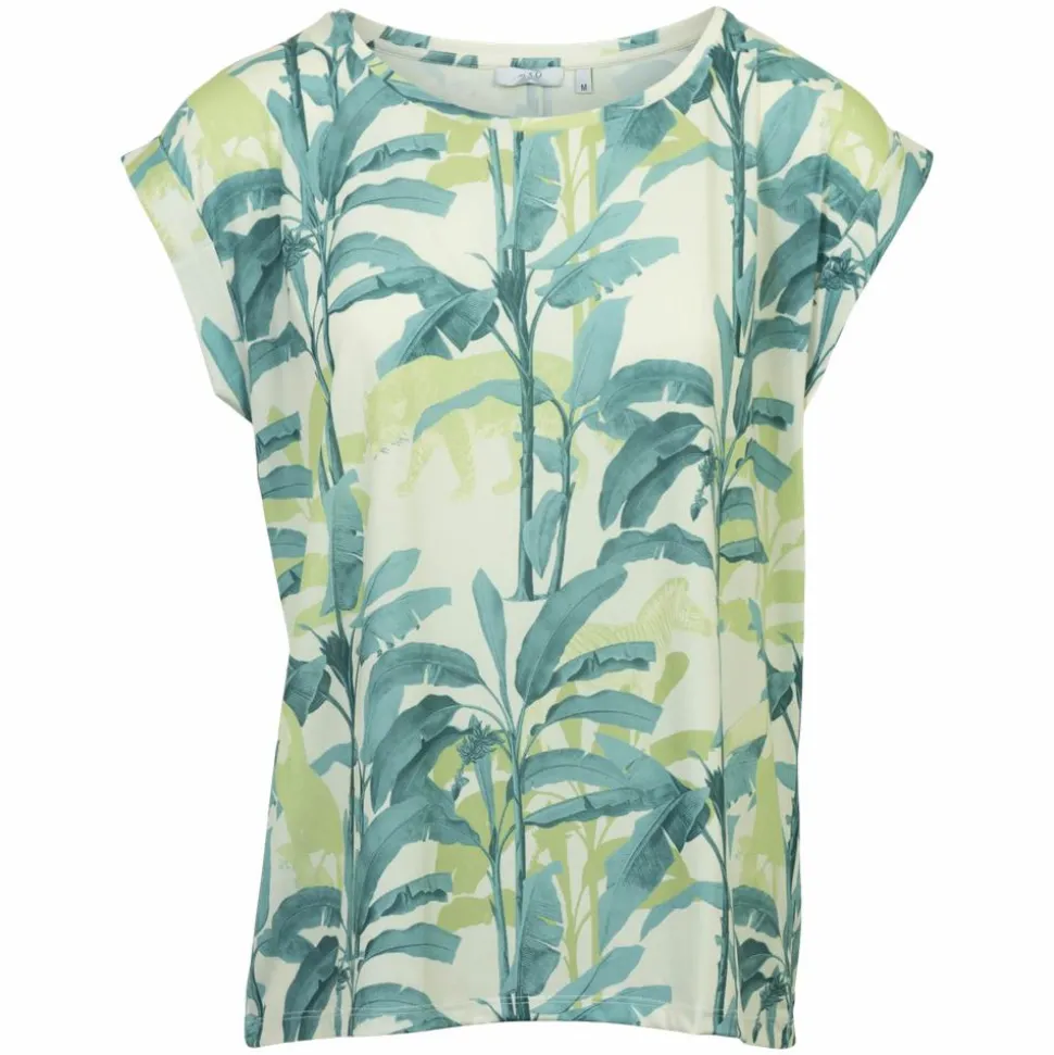 M.X.O Dame Kortærmet bluse - 66 Green