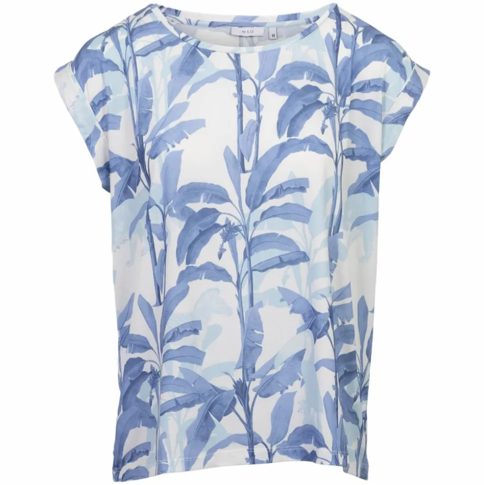 M.X.O Dame Kortærmet bluse - 57 Blue