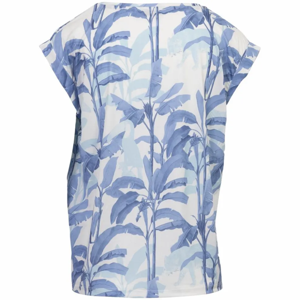 M.X.O Dame Kortærmet bluse - 57 Blue