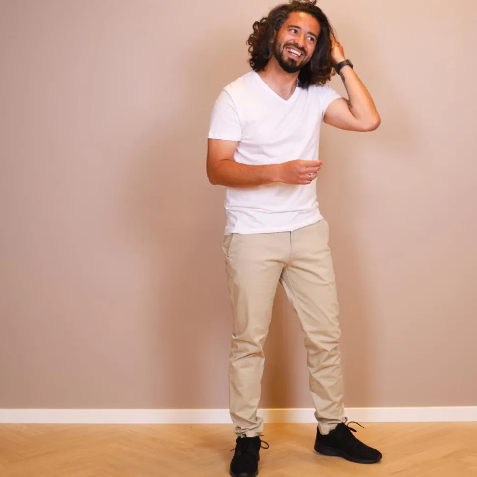 Nero Barca Herre Chinos - Sand