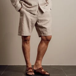 Nero Marco Herre Shorts i hørmix - SAnd