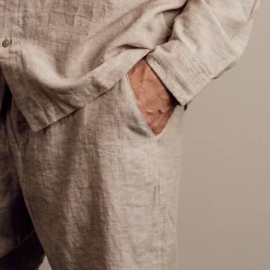 Nero Marco Herre Shorts i hørmix - SAnd