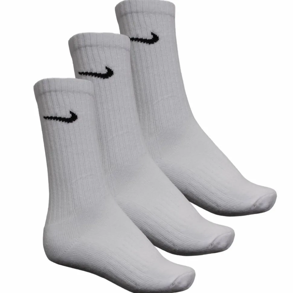 Nike Crew Unisex Sportsstrømper - Hvid