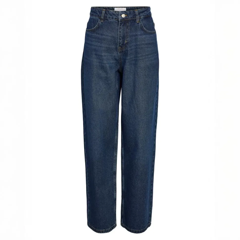 Noisy May Alexa Dame Jeans - Dark Blue Denim