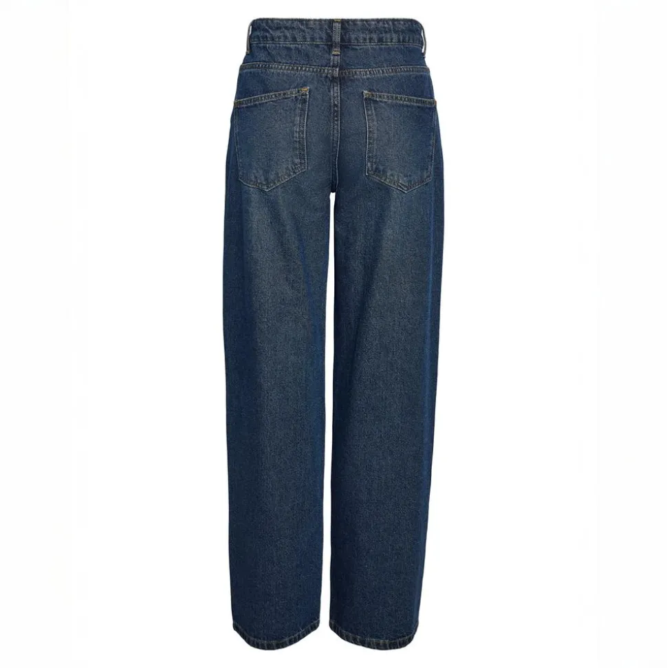 Noisy May Alexa Dame Jeans - Dark Blue Denim