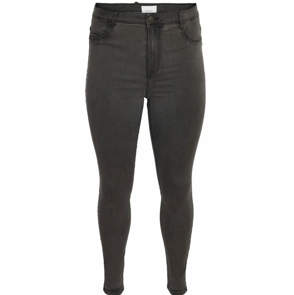 Noisy May Curve Dame Jeans Plus Size - Dark Grey Denim