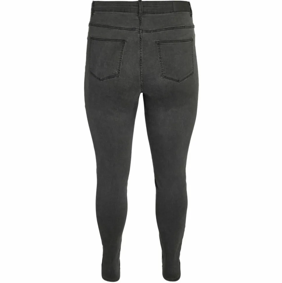 Noisy May Curve Dame Jeans Plus Size - Dark Grey Denim